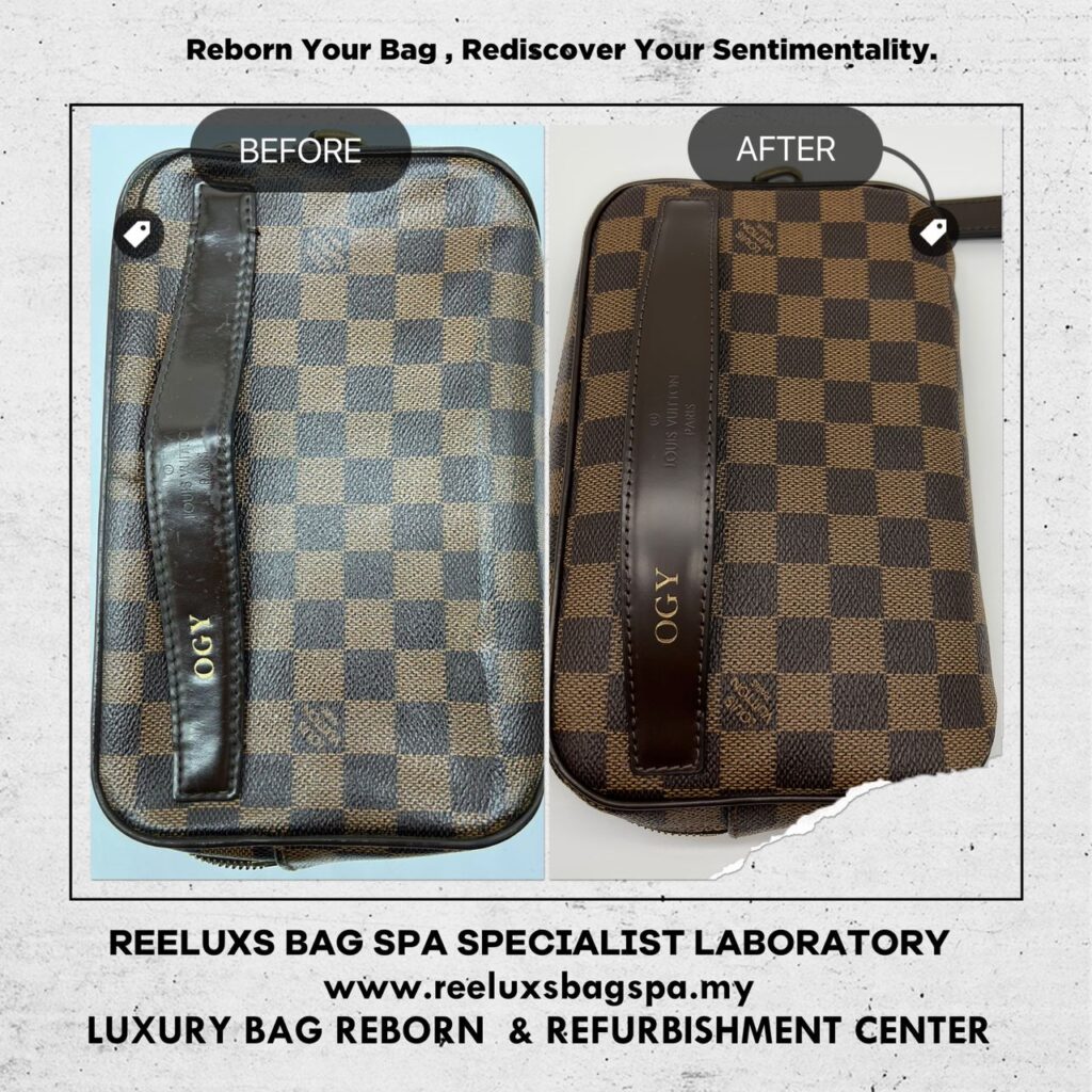 Louis Vuitton Damier Clutch Canvas Clutch Refurbishment 5 Louis Vuitton Damier Clutch Canvas Clutch Refurbishment