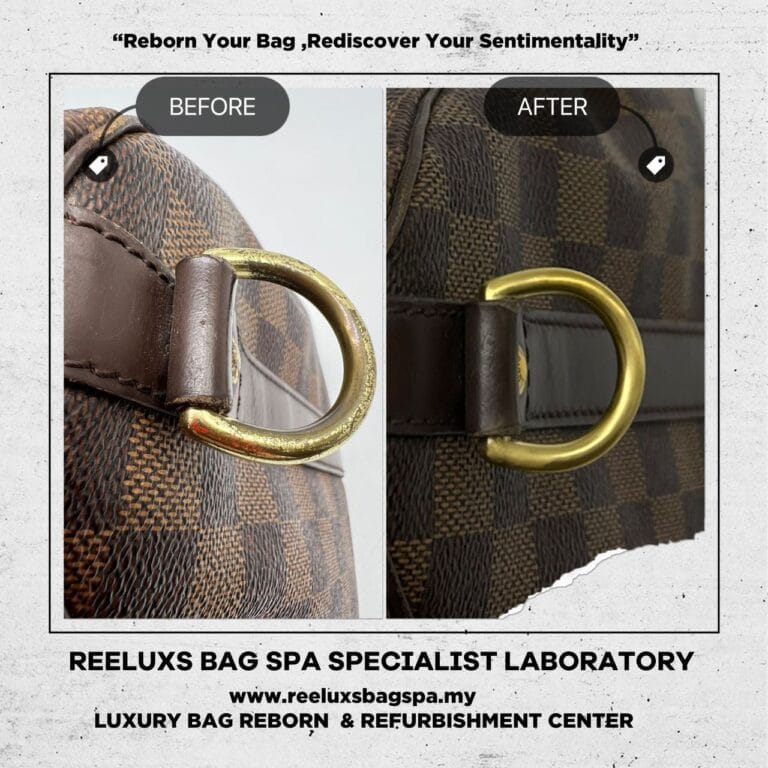 Louis Vuitton Speedy Bandoulière Damier Hardware Rusty Polish Treatment