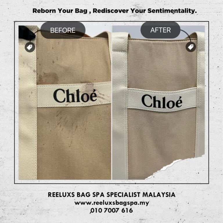 Cholé Fabric Tote Beverage Stain Removal Deep Spa Cleaning