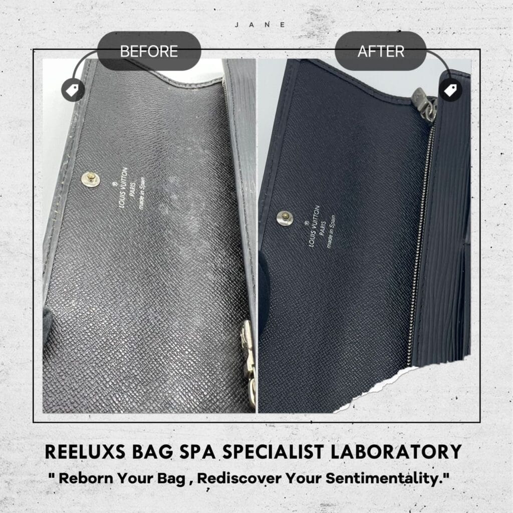 Epi Leather Wallet Color Faded Mold Damage — frame 3