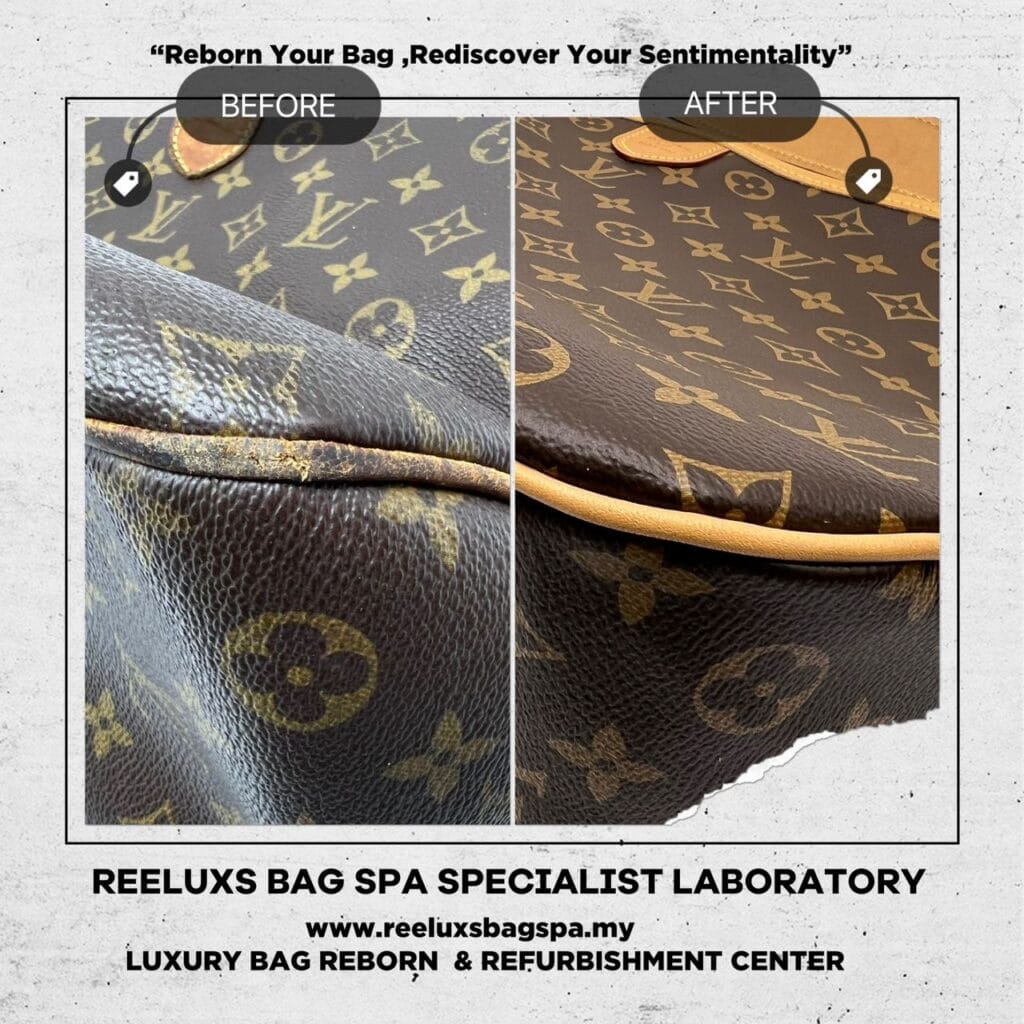 Delightful Monogram Canvas Vachetta Oxidation Cracked Refurbishment — frame 3