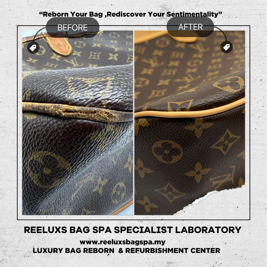 Delightful Monogram Canvas Vachetta Oxidation Cracked Refurbishment — frame 4