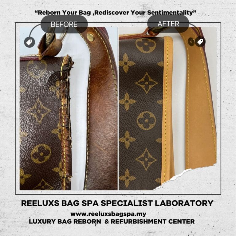 Louis Vuitton Delightful Monogram Canvas Vachetta Oxidation Cracked Refurbishment