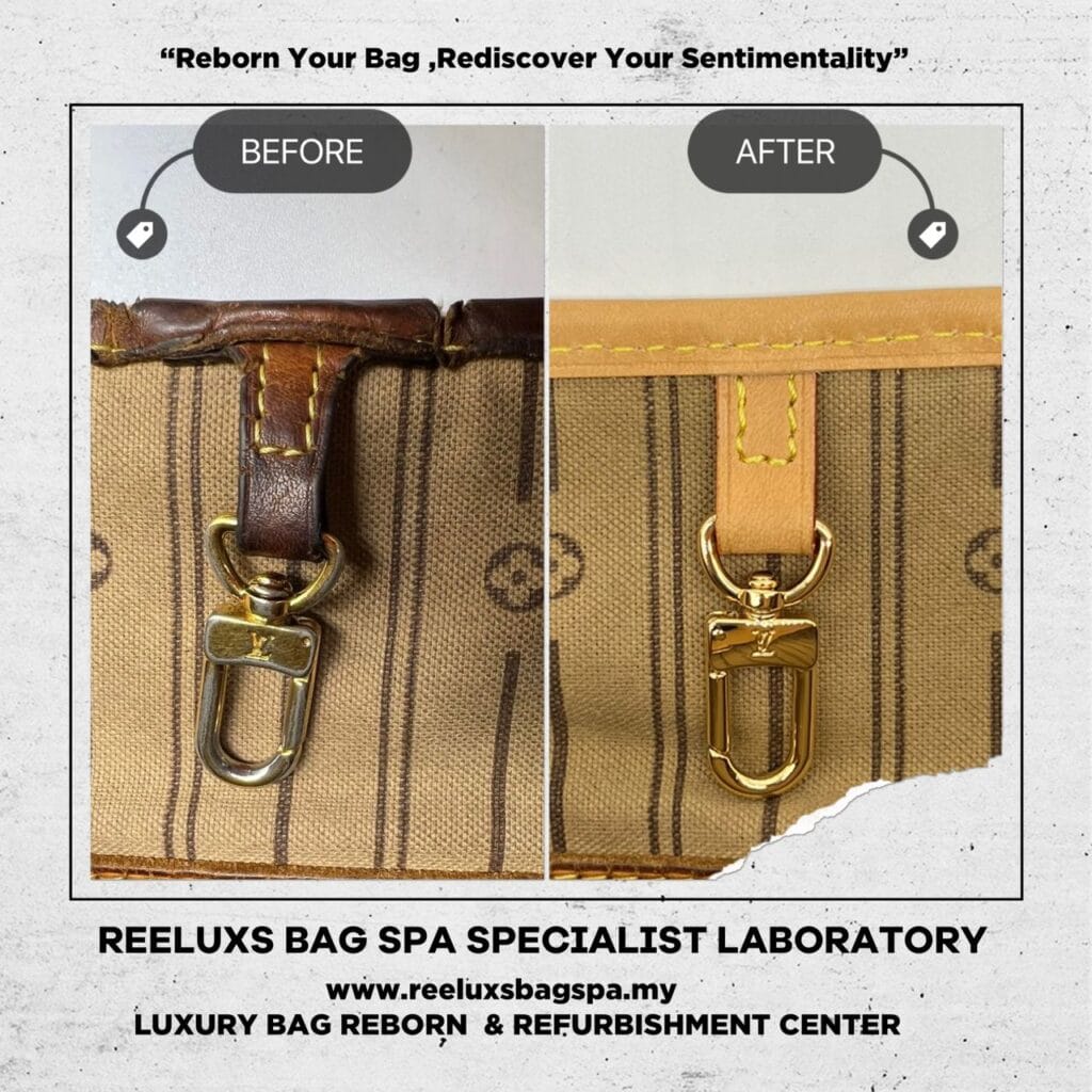 Delightful Monogram Canvas Vachetta Oxidation Cracked Refurbishment — frame 7