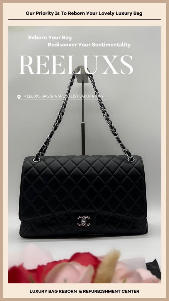 Classic Flap Bag Refurbishment: Color Restoration, Corner Repair, and Chain Leather — frame 11