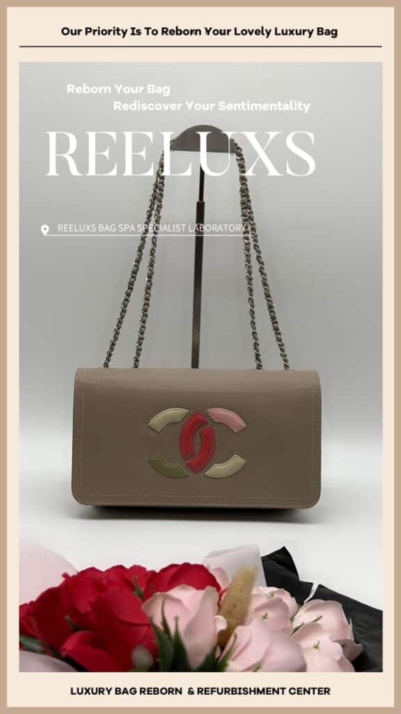 Full Restoration of CHANEL Mauve Patent Lipstick CC Chain Flap Crossbody Bag… — frame 3