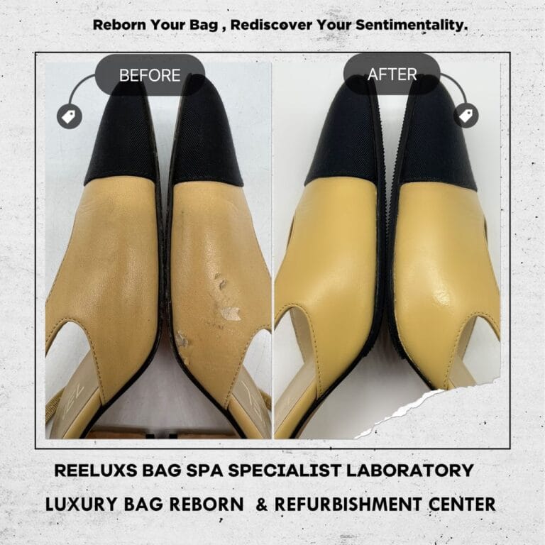 Chanel SLINGBACK SHOES Restoration | Sole Repair & Color Renewal