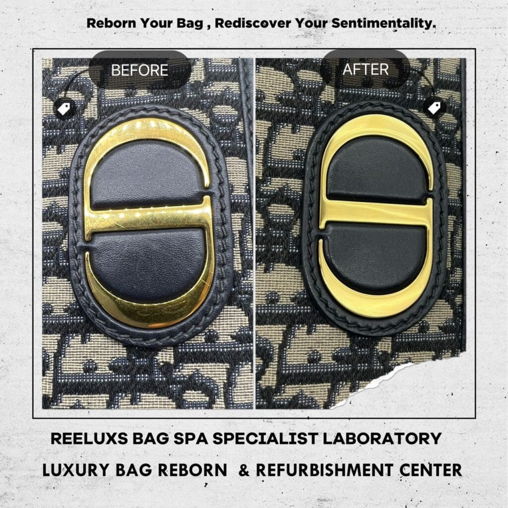 MONTAIGNE CHAIN BAG Restoration | 24k Gold Re-plating & Color — frame 1