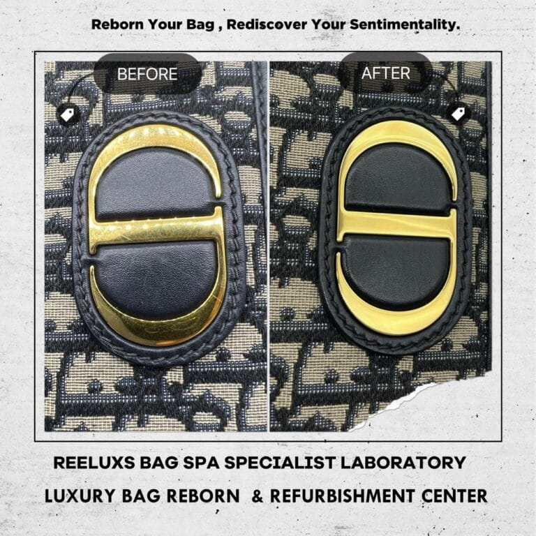 Dior MONTAIGNE CHAIN BAG Restoration | 24k Gold Re-plating & Color Renewal