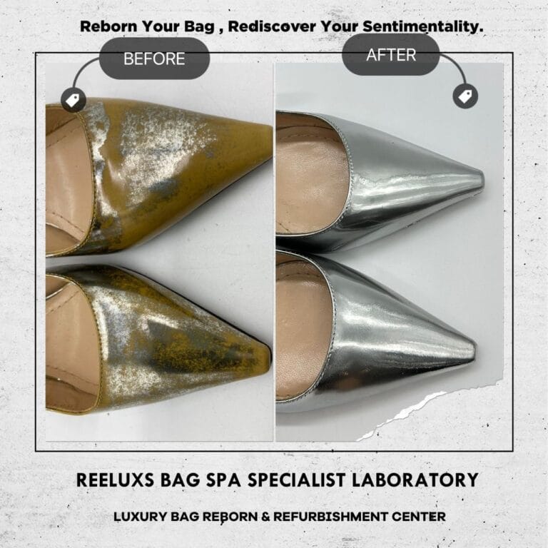 Dior SILVER HEELS Restoration | Mold & Oxidation Metallic Revival