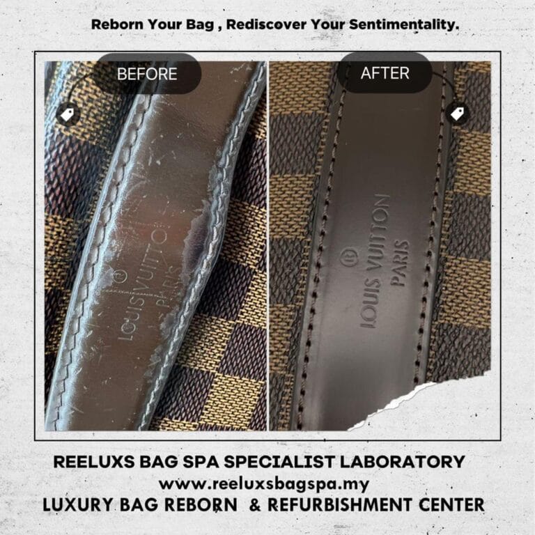 Louis Vuitton Clutch Refurbishment | Canvas & Cracked Leather Renewal