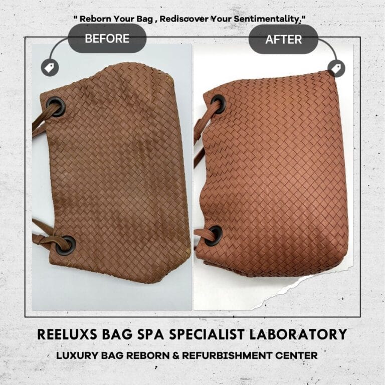 Bottega Veneta Handbag Restoration: Faded Color & Damage Repair