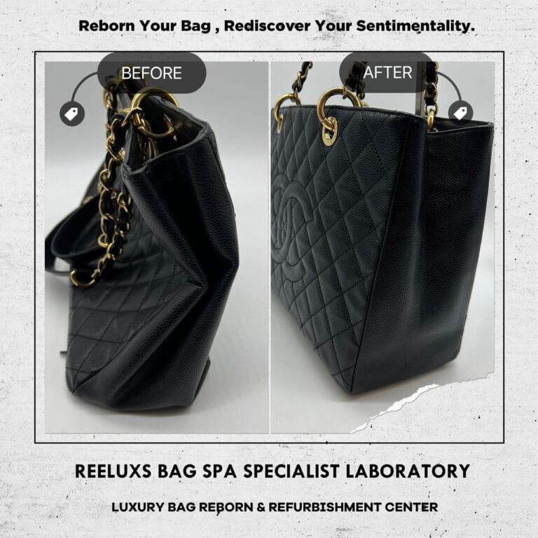 Chanel Caviar Leather Restoration: Reshape & Color Renewal