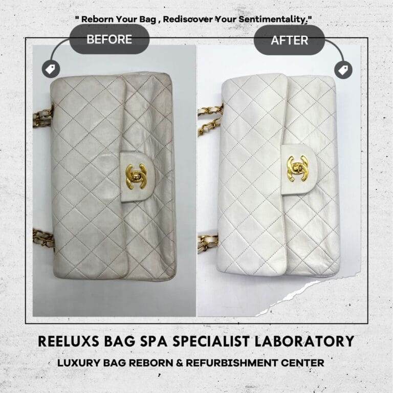 Chanel Double Flap Bag Restoration: Color Renewal & Chain Repair