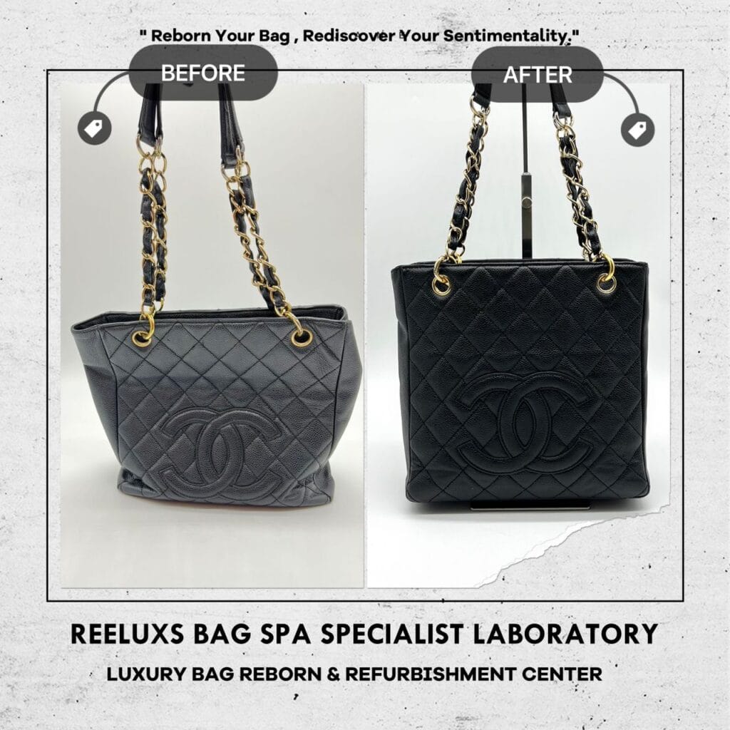 Caviar Leather Restoration: Reshape & Color — frame 1