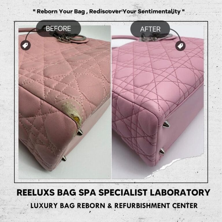 LADY DIOR HANDBAG Run Of The Shape & Leather Damage Repairing & Refurbishment