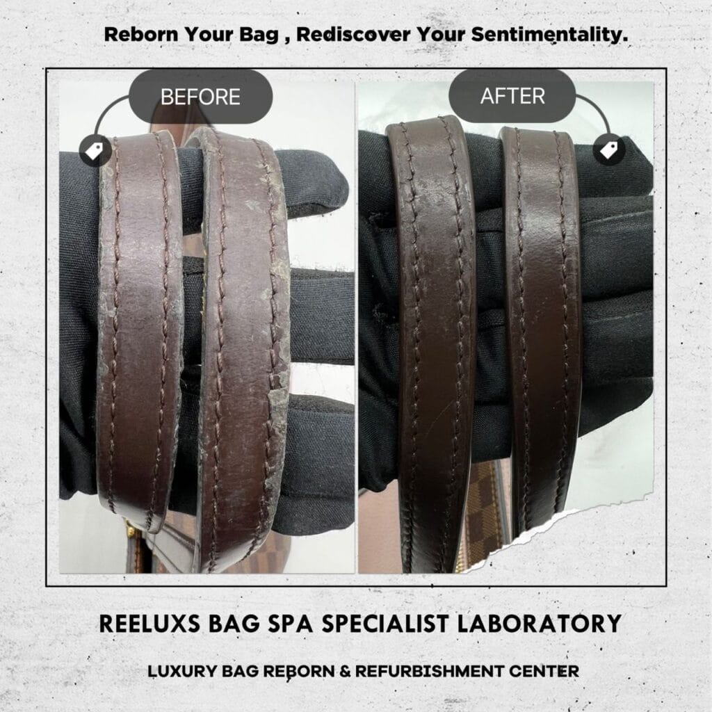 Damier Ebene Repair: Oil Edge Damage & Melted Parts — frame 2