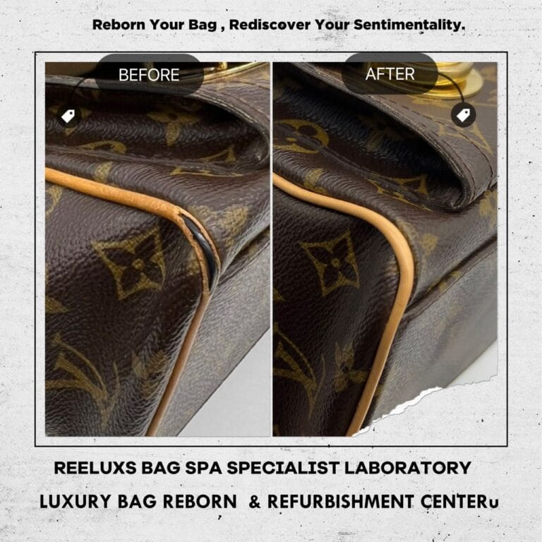 LOUIS VUITTON Manhattan Vachetta Repair: Oxidation Damage Replacement