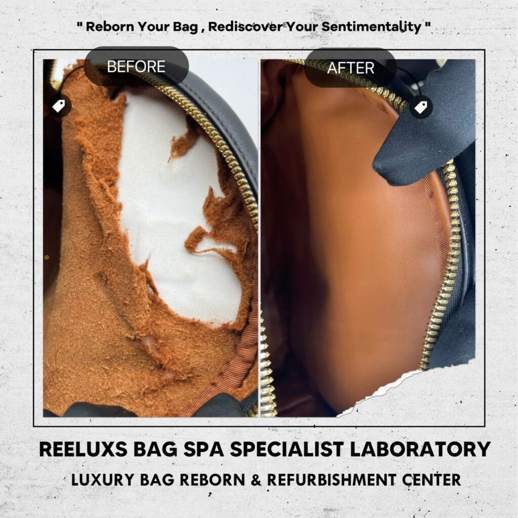 MONOGRAM LEATHER BACKPACK Inner Damaged — frame 3