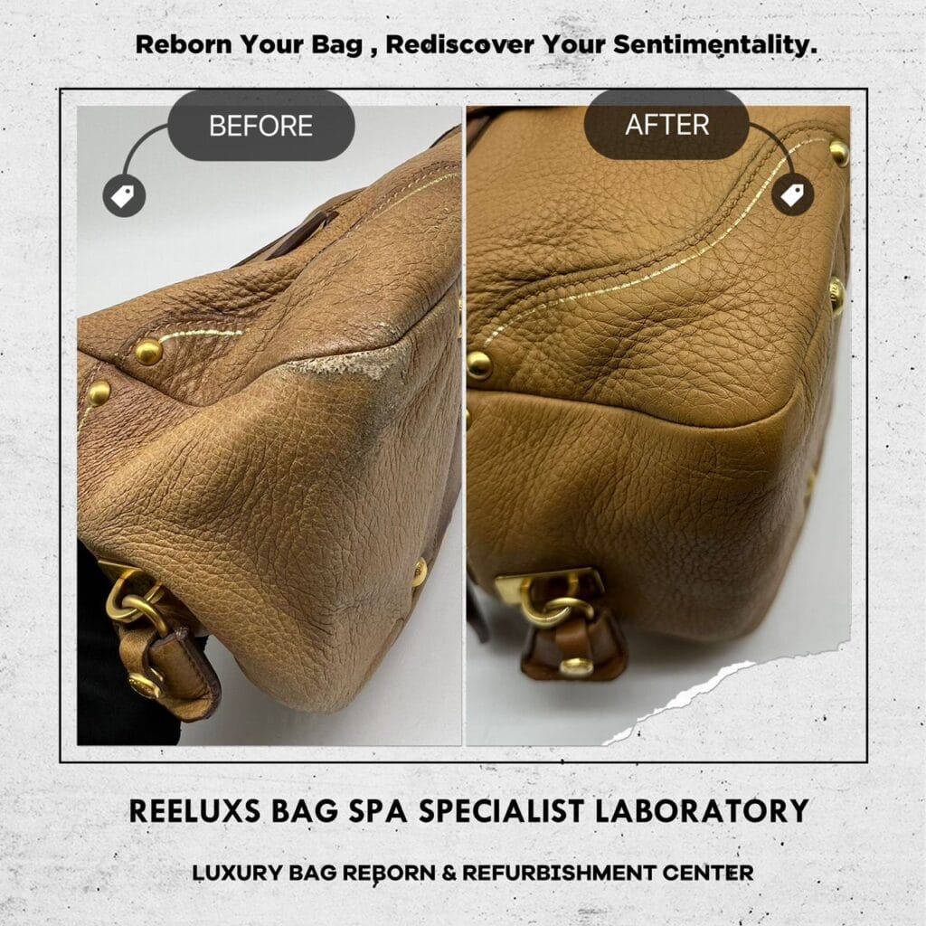 BAULETTO DEERSKIN BAG Color Faded Corner Dameged — frame 1