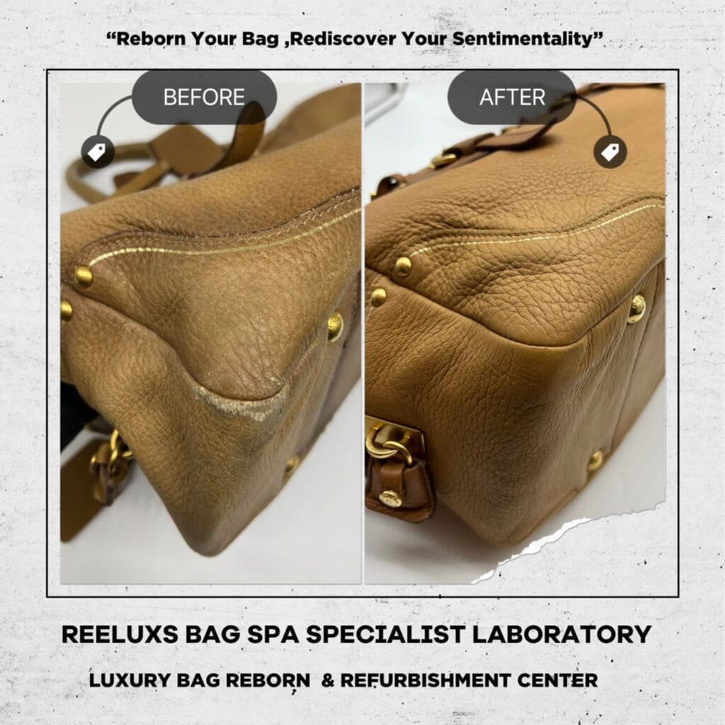 BAULETTO DEERSKIN BAG Color Faded Corner Dameged — frame 3