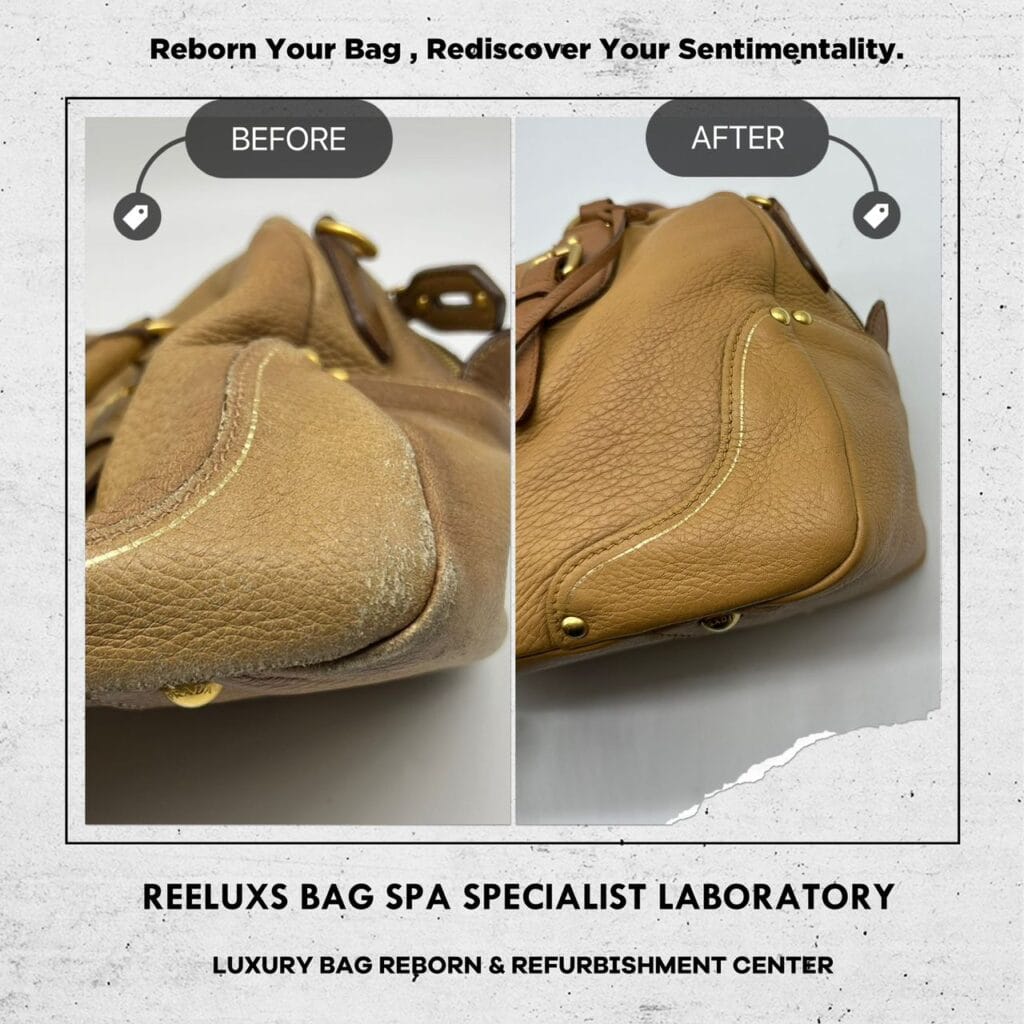 BAULETTO DEERSKIN BAG Color Faded Corner Dameged — frame 5