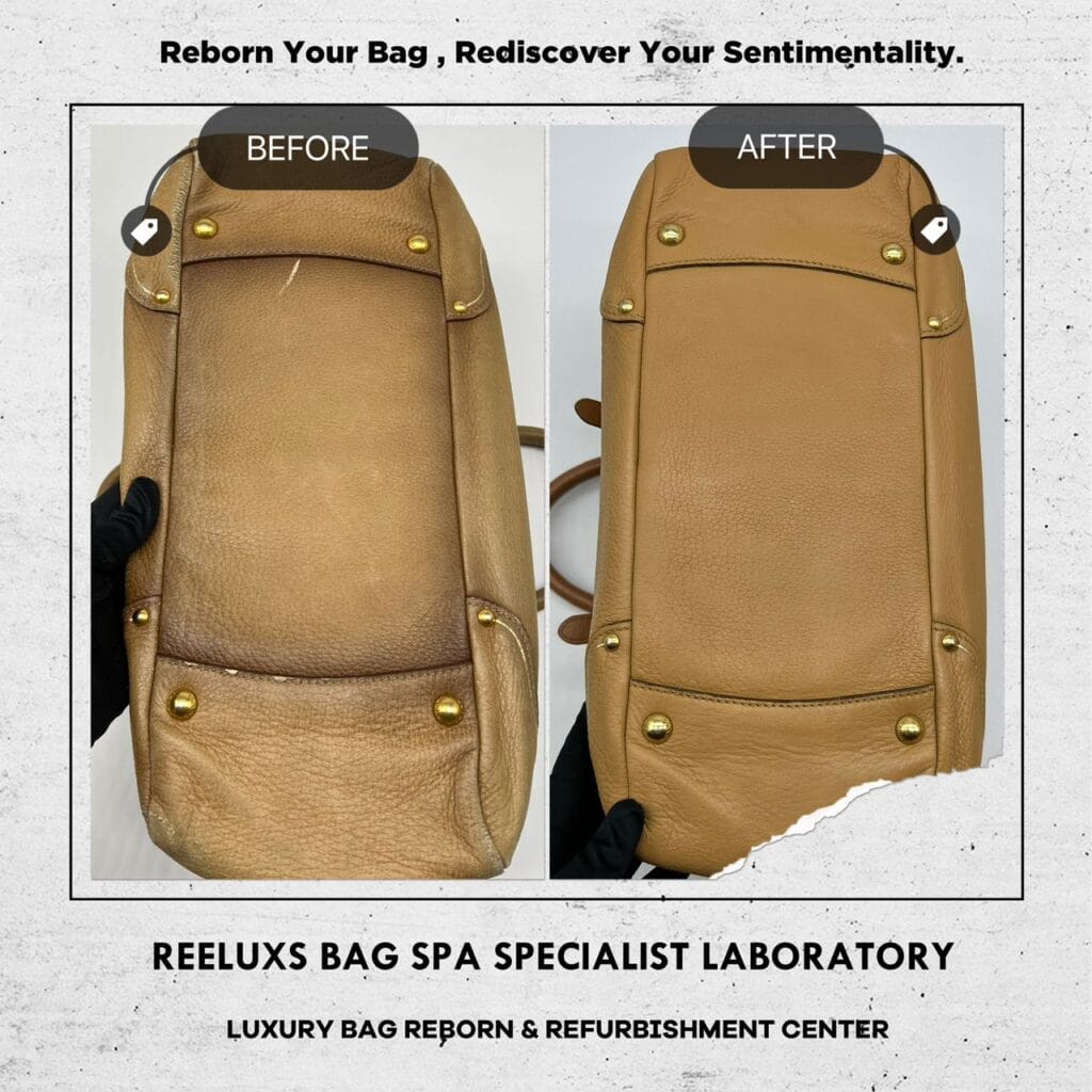 BAULETTO DEERSKIN BAG Color Faded Corner Dameged — frame 6