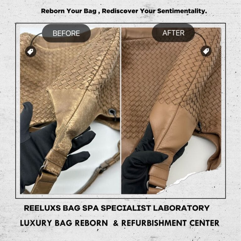 Bottega Veneta Hobo Bag Color Faded & Corner Damaged Restoration