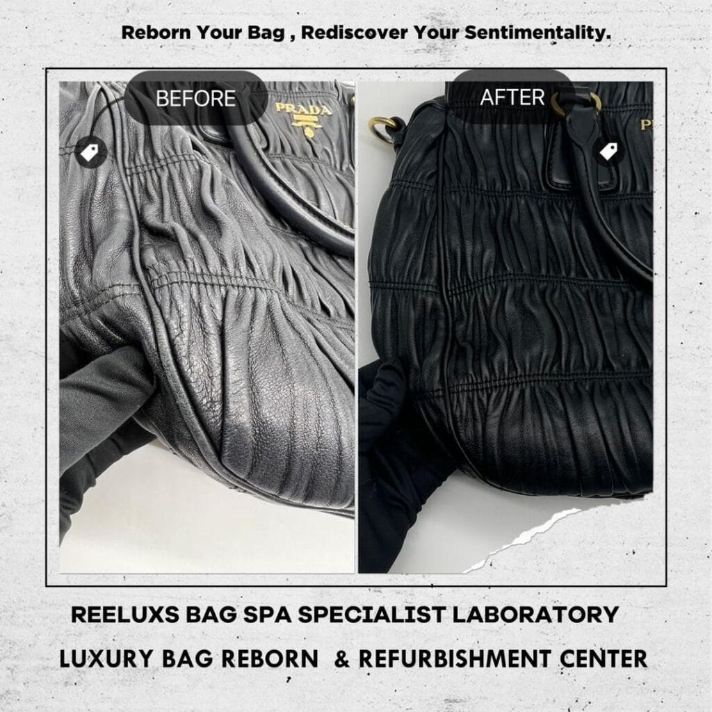 Hobo Bag Oil Edge Crack & Damaged Repairing Leather Scratch Color Faded Restoration — frame 15