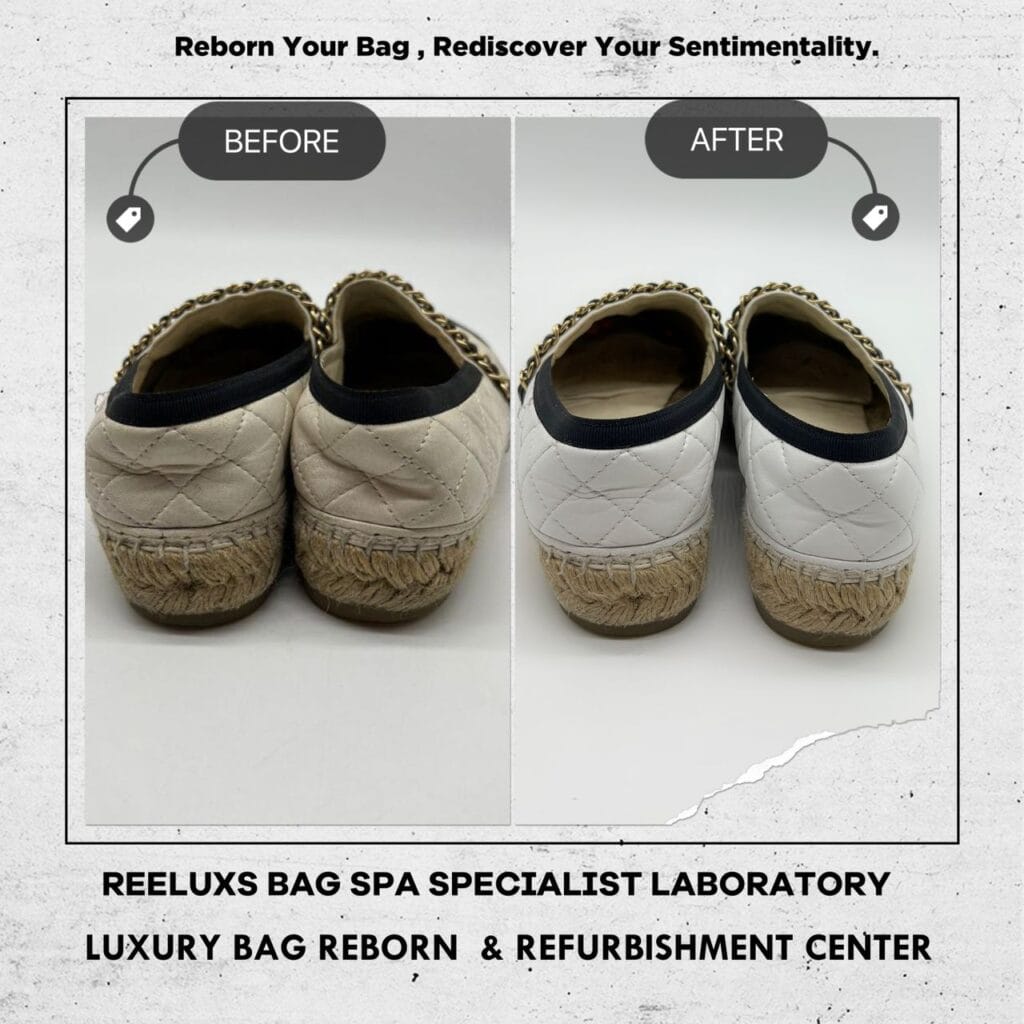ESPADRILLES Shoes Leather Scratch Yellowish Problem Color Faded — frame 15