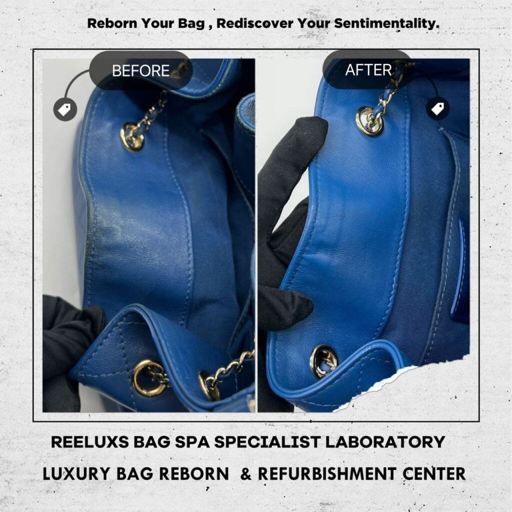 Bucket Bag Cleaning Leather Peel Off Color Faded — frame 5