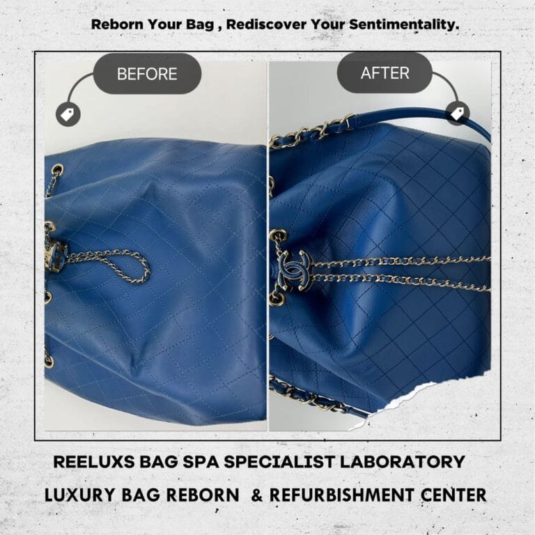 Chanel Bucket Bag Cleaning Leather Peel Off Color Faded Restoration