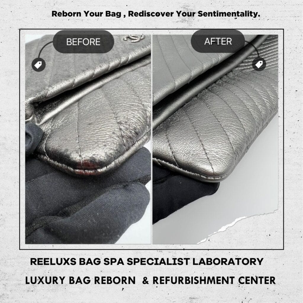 Folded Pouch Bag Cleaning Mold Spots Mold Oxidation Metallic Color Faded — frame 4