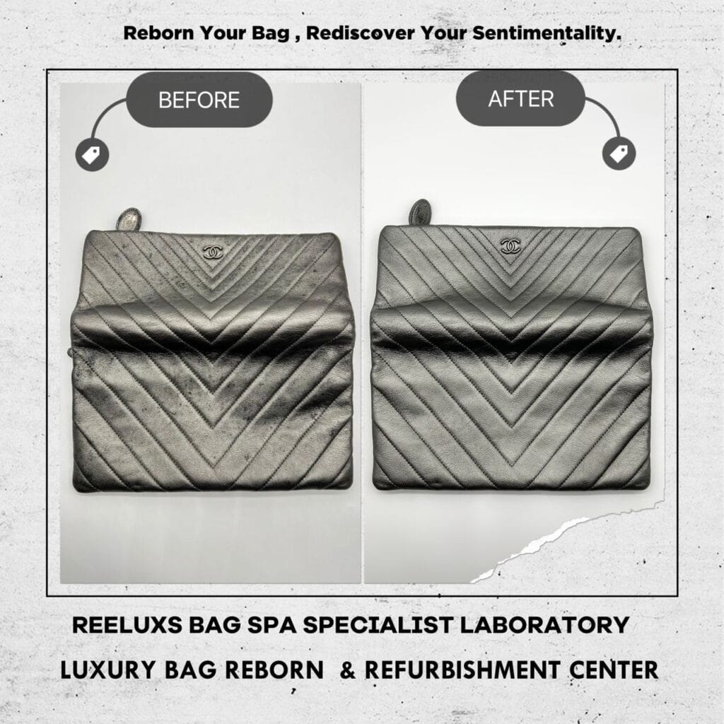 Folded Pouch Bag Cleaning Mold Spots Mold Oxidation Metallic Color Faded — frame 7