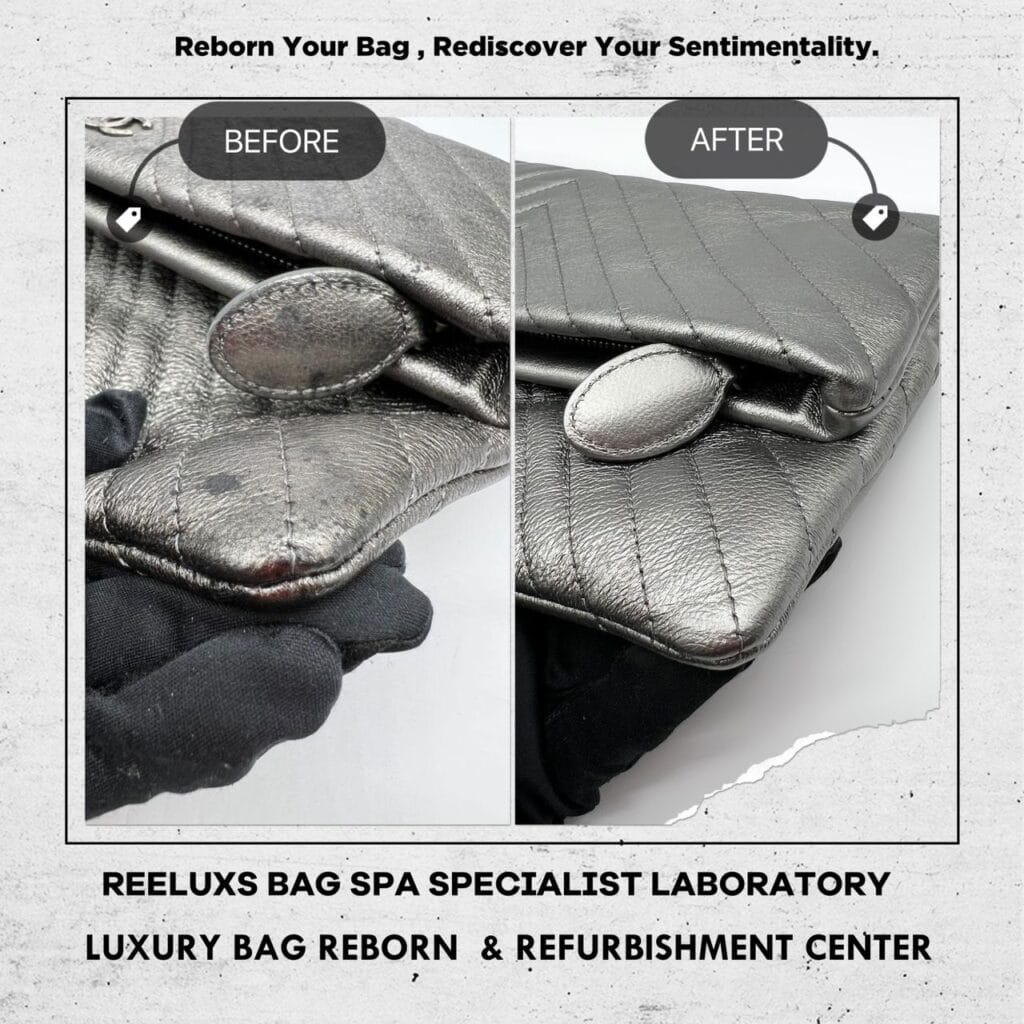 Folded Pouch Bag Cleaning Mold Spots Mold Oxidation Metallic Color Faded — frame 8