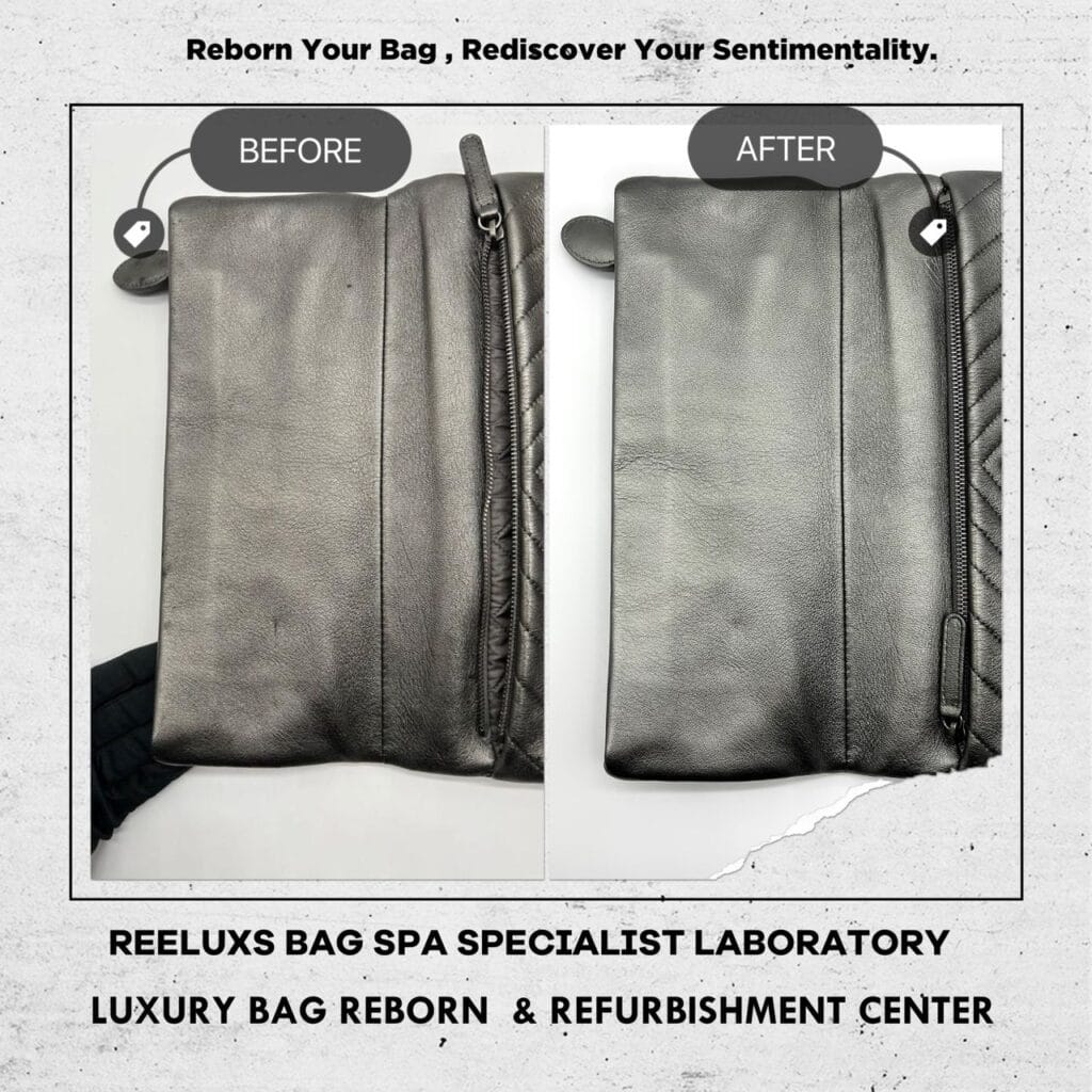 Folded Pouch Bag Cleaning Mold Spots Mold Oxidation Metallic Color Faded — frame 9