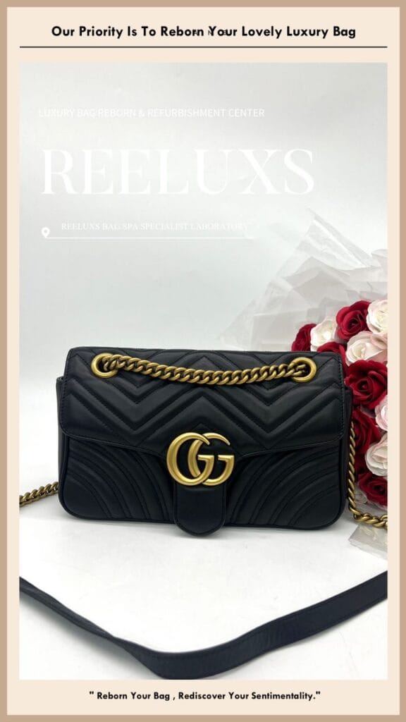 GG Marmont Black Color Damaged Hardware Rusty Tarnish Refurbishment — frame 2