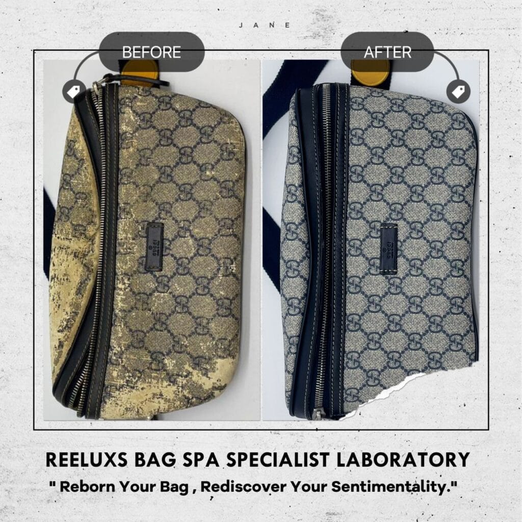 GG Supreme Navy Crossbody Bag Leather Color Faded Canvas Melted Oxidation Replacement — frame 1