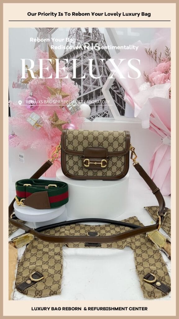 Hobo Bag Fabric Damaged Yellowish Problem Customized To Gucci Horsebit Mini Leather-Trimmed… — frame 2