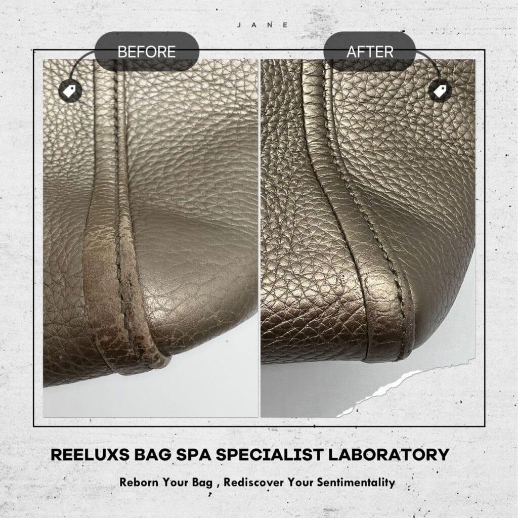 Soho Metallic Shoulder Bag Cleaning Corner Damaged Color Faded Metallic — frame 5