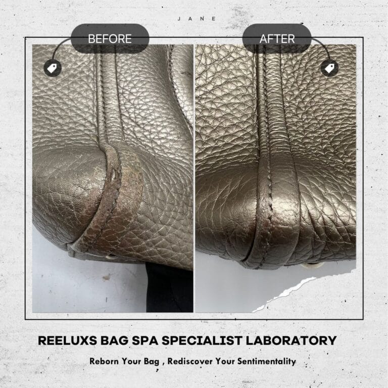 Gucci Soho Metallic Shoulder Bag Cleaning Corner Damaged Color Faded Metallic Restoration