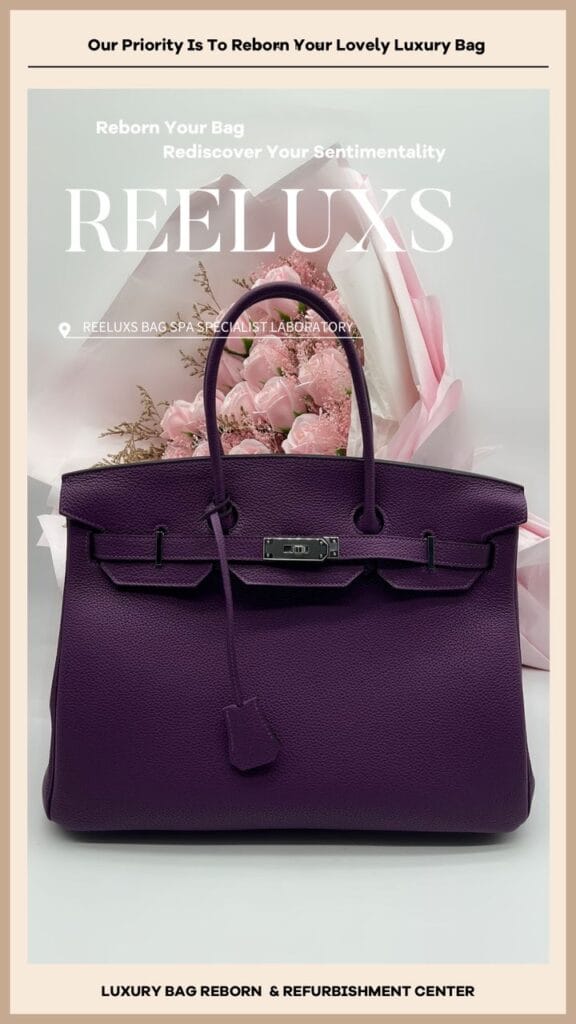 Birkin Ultra Violet in Togo Leather with Palladium Hardware Bag Run Of… — frame 2