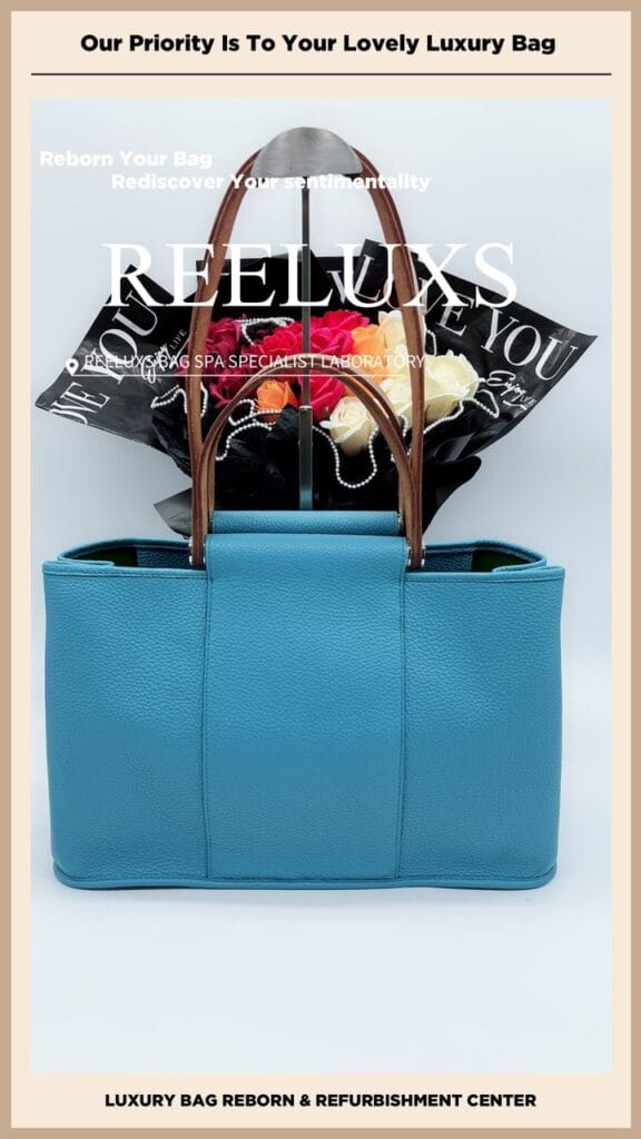Cabag Bleu Tempete Rouge H Toile Officier Canvas Tote Customized To Togo… — frame 6