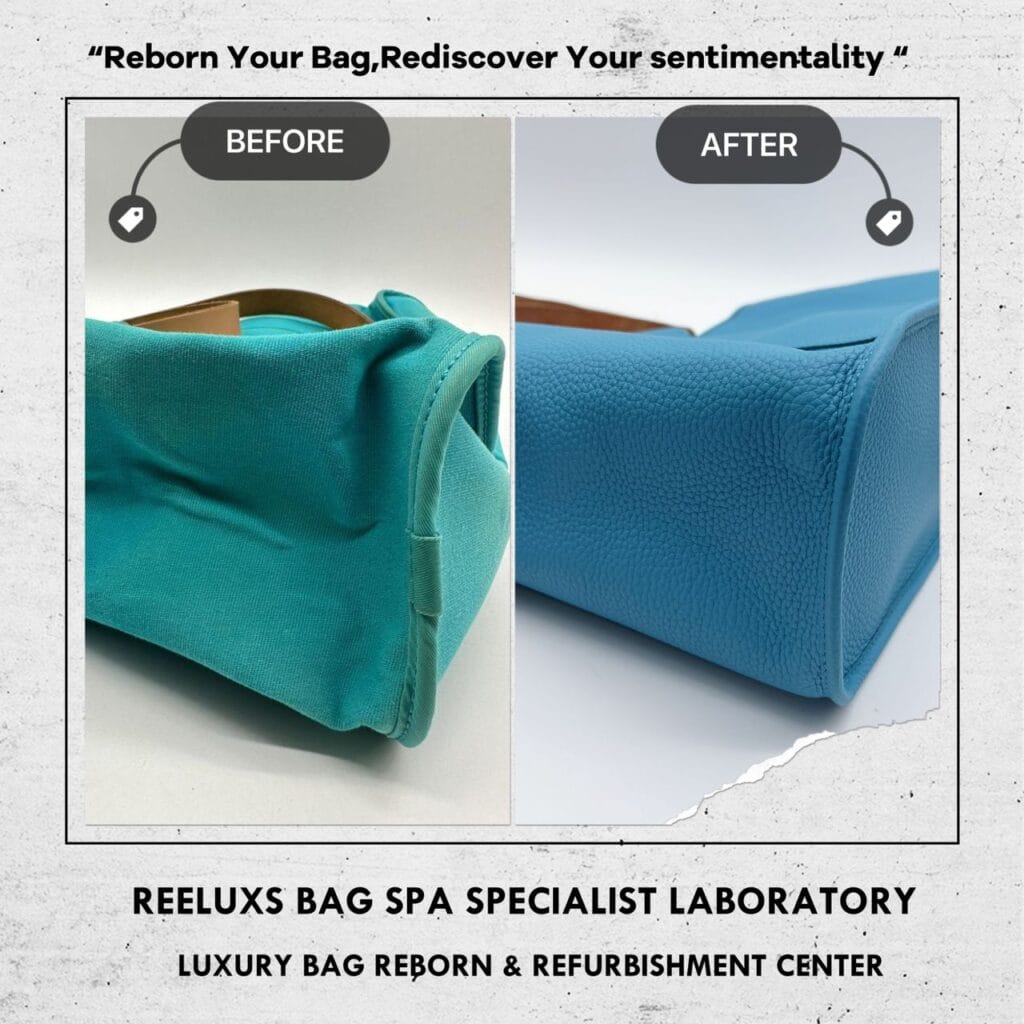 Cabag Bleu Tempete Rouge H Toile Officier Canvas Tote Customized To Togo… — frame 3