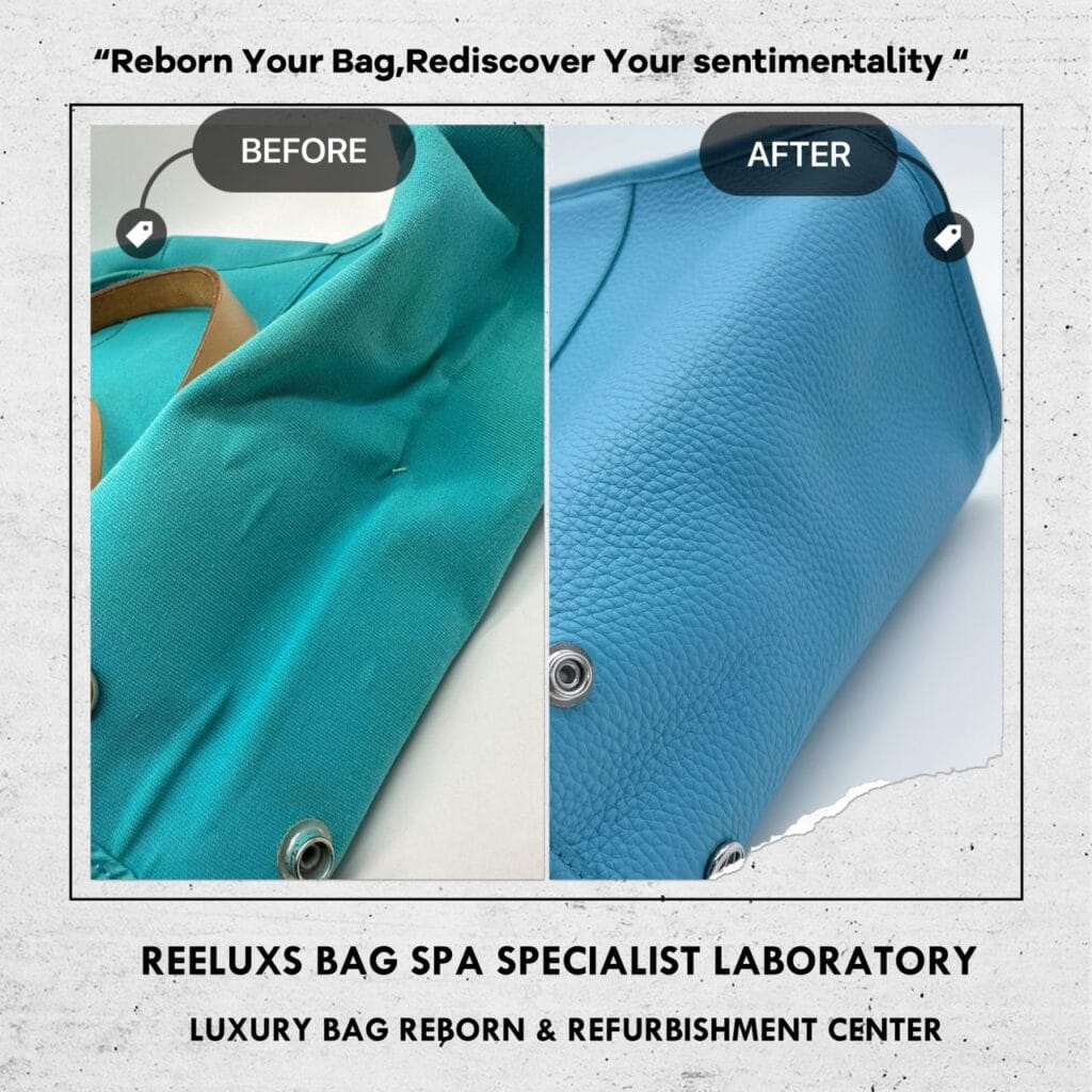 Cabag Bleu Tempete Rouge H Toile Officier Canvas Tote Customized To Togo… — frame 9