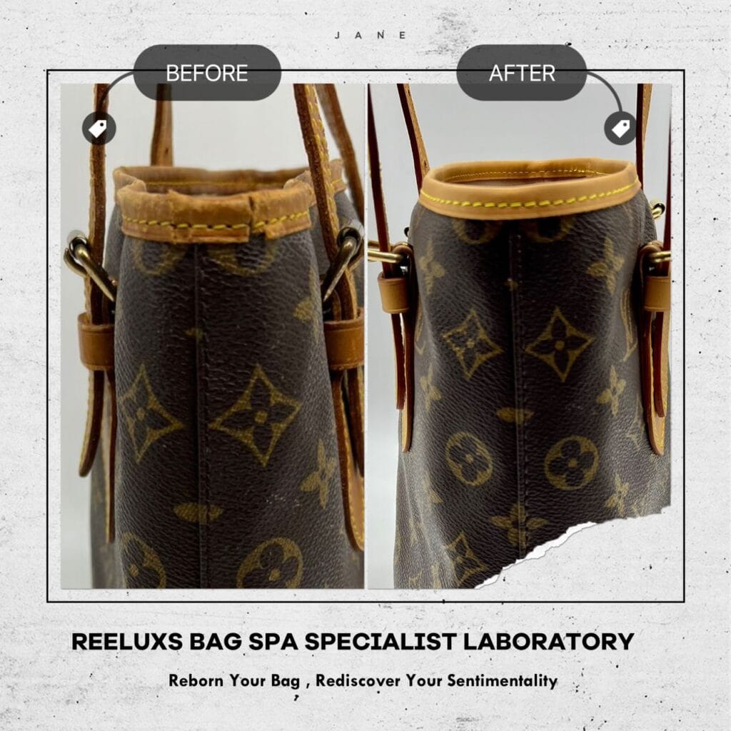 Monogram Canvas Petit Bucket W Accessories Pochette Entire Vachetta Oxiadtion Interior Inner… — frame 8