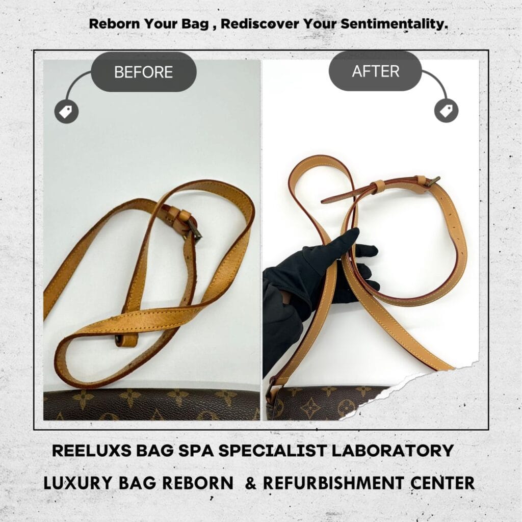 Musette Tango Monogram Shoulder Bag Cleaning Leather Hook Broken Long Strap Cracked Damaged Replacement — frame 3