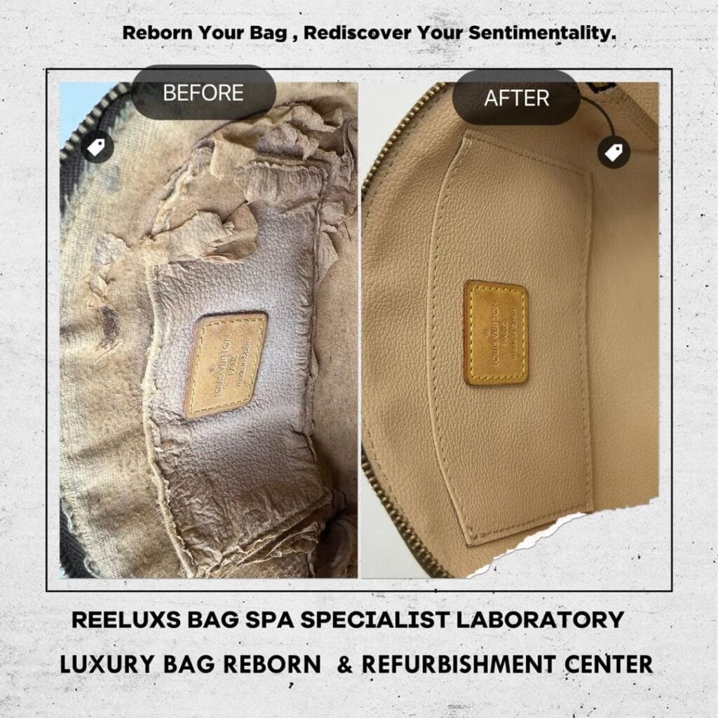 Pochette Cosmetic Makeup Pouch Interior Oxidation Damaged — frame 3