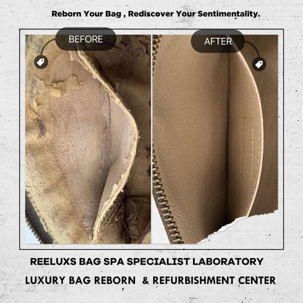 Pochette Cosmetic Makeup Pouch Interior Oxidation Damaged — frame 4