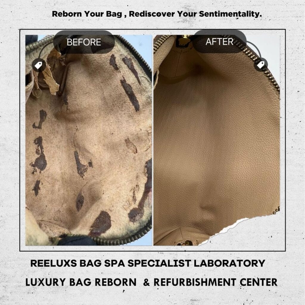 Pochette Cosmetic Makeup Pouch Interior Oxidation Damaged — frame 6